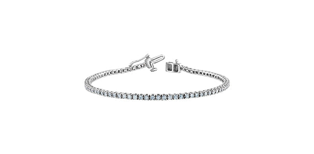 Ladies 10 Karat Gold Tennis Bracelet (2.00CTS TDW)