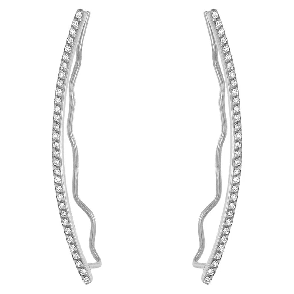 Diamond Earpin 14KT White 0.20CT