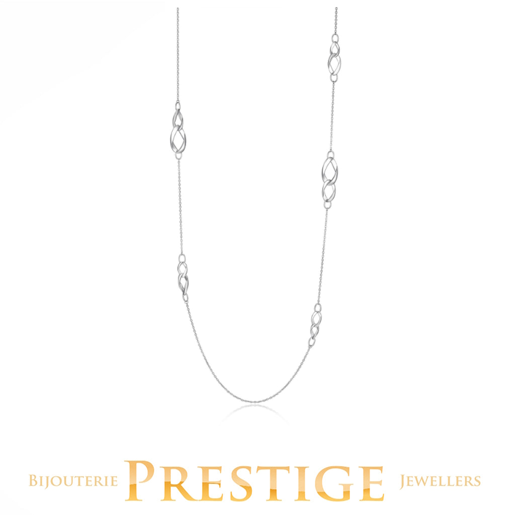 ELLE "OVATION" RHODIUM PLATED  NECKLACE