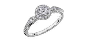 Engagement Ring 10 Karat Gold - Canadian Diamond
