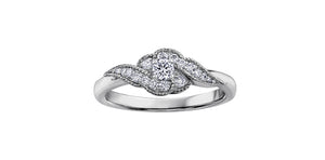 Engagement Ring 10 Karat Gold - Canadian Diamond