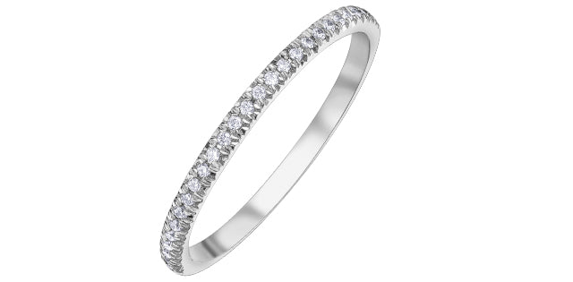 Diamond Band 10 Karat Gold (0.10TDW)