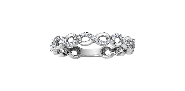 Diamond Band 10 Karat Gold (0.15CT TDW)