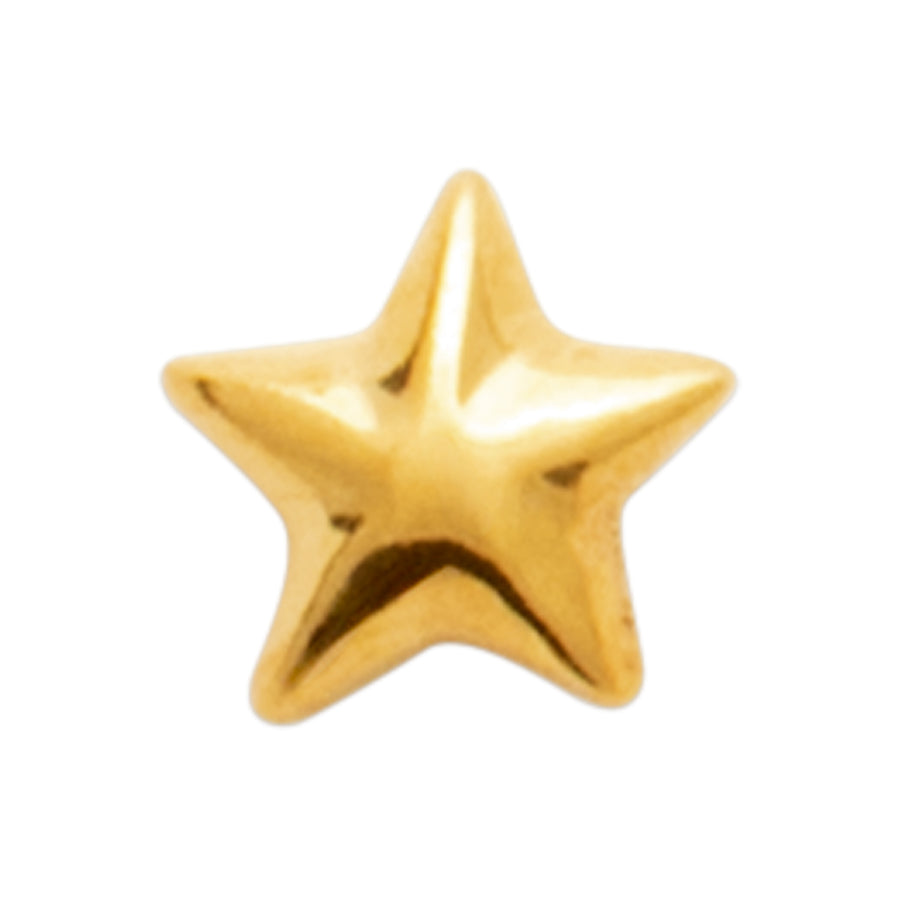 "Romance" 18k gold-plated cartilage piercing - 3 microns 4mm RO10-10
