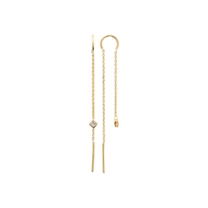"Romance" 18k gold-plated earrings - 3 microns 53 mm. RO20-10