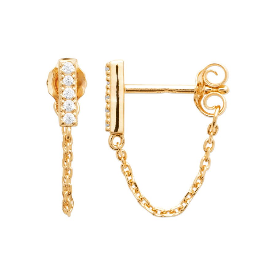"Romance" 18k gold-plated earrings - 3 microns 12mm RO20-15