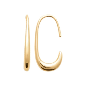 "Romance" 18k gold-plated earrings - 3 microns 20 mm RO20-1