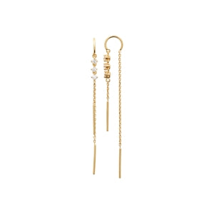 "Romance" 18k gold-plated earrings - 3 microns 55 mm RO20-8