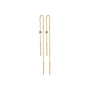 "Romance" 18k gold-plated earrings - 3 microns 55 mm RO20-9