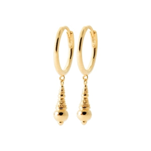 "Romance" 18k gold-plated earrings - 3 microns 30mm RO30-16