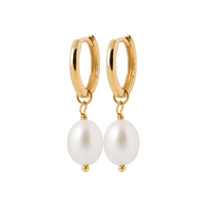 "Romance" 18k gold-plated earrings - 3 microns 27mm RO30-17
