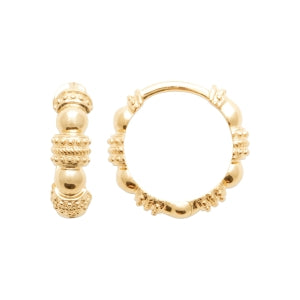 "Romance" 18k gold-plated earrings - 3 microns 15 mm RO30-20-15