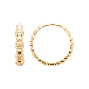 "Romance" 18k gold-plated earrings - 3 microns 20 mmm RO30-20-20
