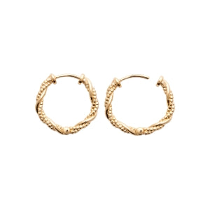 "Romance" 18k gold-plated earrings - 3 microns 16 mm RO30-22