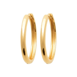 "Romance" 18k gold-plated earrings - 3 microns 16 mm RO30-26