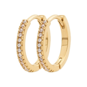 "Romance" 18k gold-plated earrings - 3 microns 10 mm RO30-28