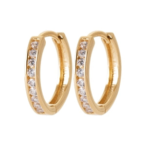"Romance" 18k gold-plated earrings - 3 microns 13 mm RO30-29