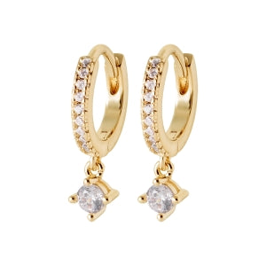 "Romance" 18k gold-plated earrings - 3 microns 15 mm RO30-31