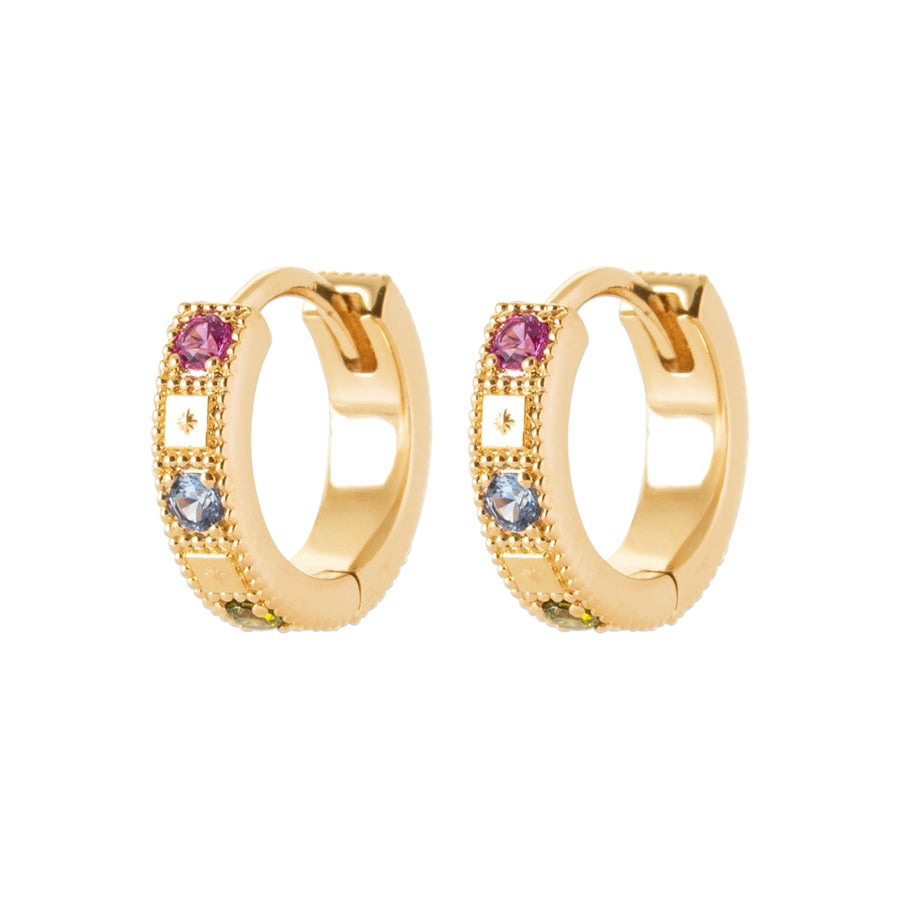 "Romance" 18k gold-plated earrings - 3 microns 11mm RO30-33