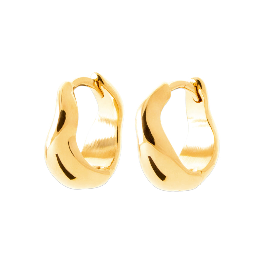 "Romance" 18k gold-plated earrings - 3 microns 12mm RO30-35