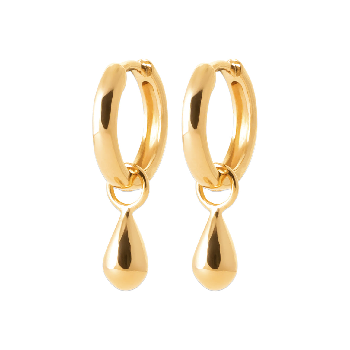 "Romance" 18k gold-plated earrings - 3 microns 20mm RO30-36