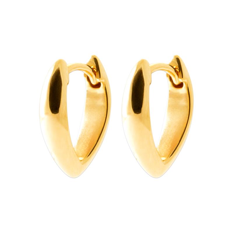 "Romance" 18k gold-plated earrings - 3 microns 13mm RO30-38