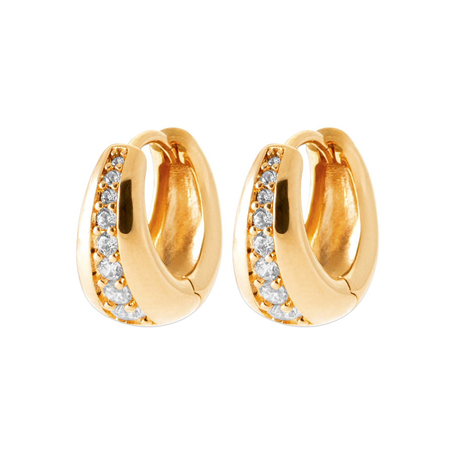 "Romance" 18k gold-plated earrings - 3 microns 13mm RO30-39