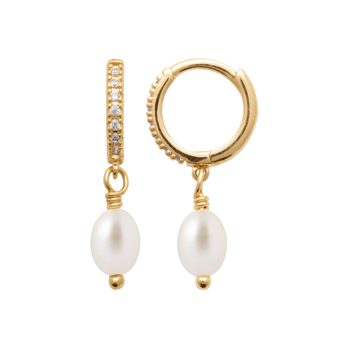 "Romance" 18k gold-plated earrings - 3 microns 20mm RO30-48