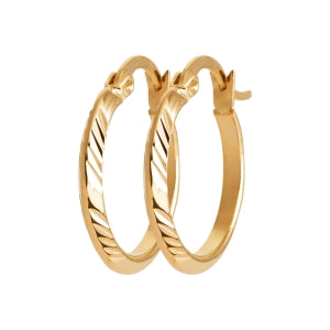 "Romance" 18k gold-plated earrings - 3 microns 20 mm RO40-2