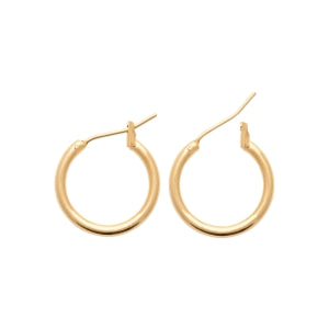"Romance" 18k gold-plated earrings - 3 microns 15 mm RO40-3-15