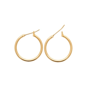 "Romance" 18k gold-plated earrings - 3 microns 20 mm RO40-3-20
