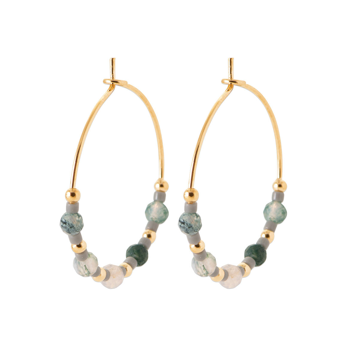 "Romance" 18k gold-plated earrings - 3 microns 25mm RO41-6