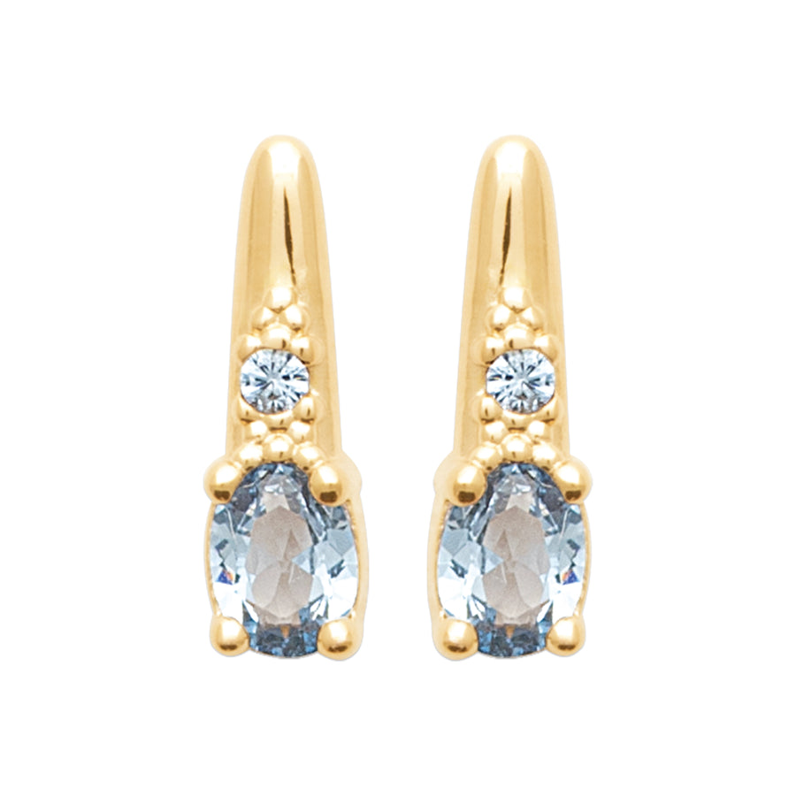 "Romance" 18k gold-plated earrings - 3 microns 11mm RO50-47
