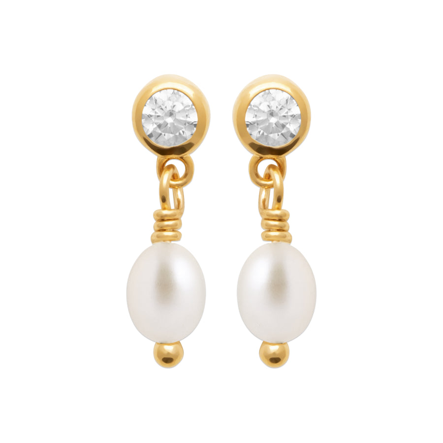"Romance" 18k gold-plated earrings - 3 microns 15mm RO50-48