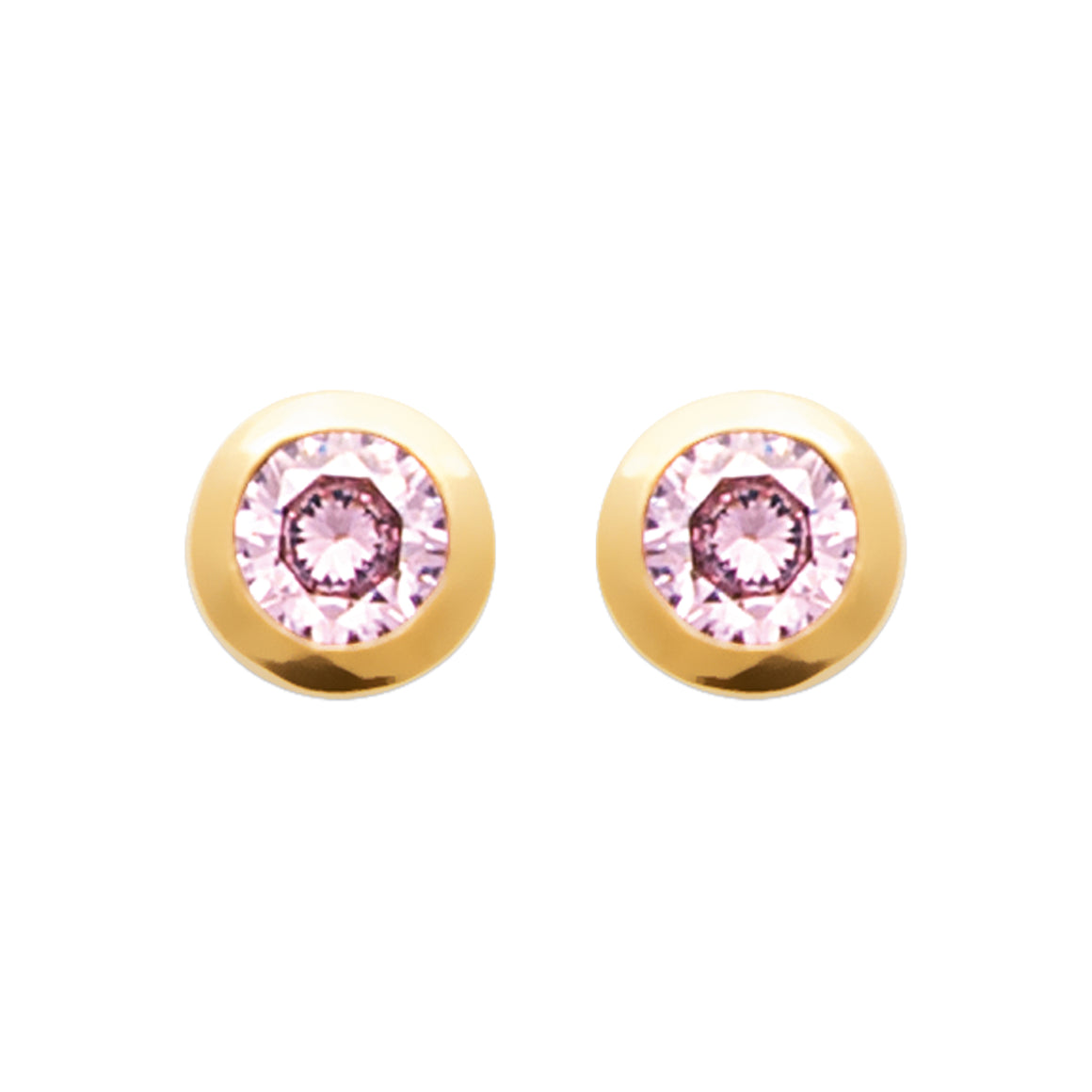 "Romance" 18k gold-plated earrings - 3 microns 3mm RO50-53
