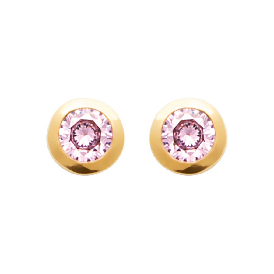 "Romance" 18k gold-plated earrings - 3 microns 3mm RO50-53