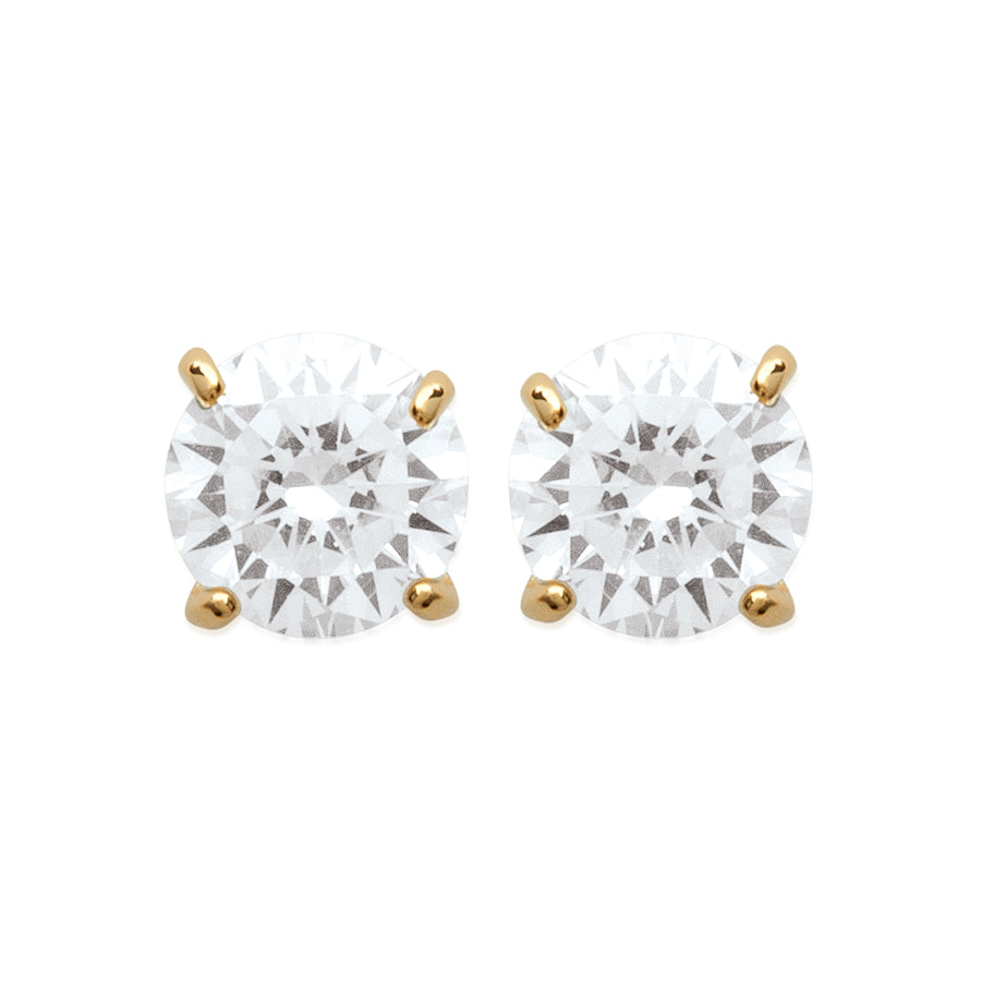 "Romance" 18k gold-plated earrings - 3 microns 4mm RO50-57