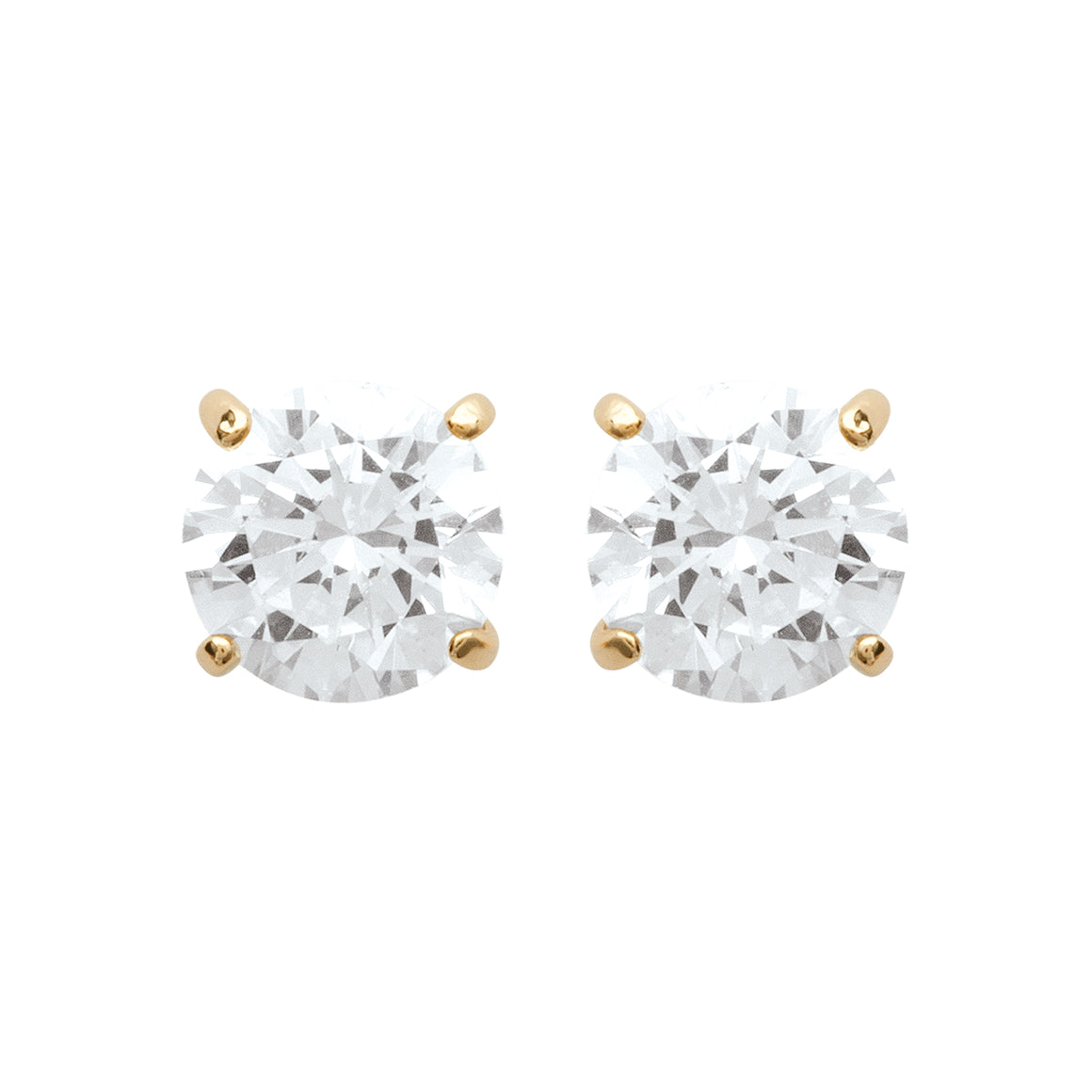 "Romance" 18k gold-plated earrings - 3 microns 5mm RO50-58