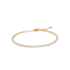 "Romance" 18k gold-plated bracelet - 3 microns 7,5" RO60-24