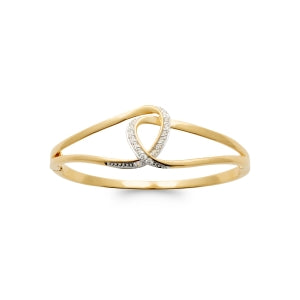 "Romance" 18k gold-plated bracelet - 3 microns (bangle) RO60-28