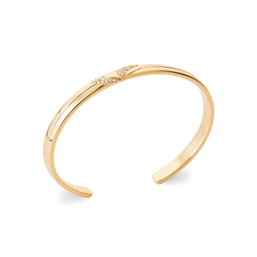 "Romance" 18k gold-plated bracelet - 3 microns (bangle) RO60-30