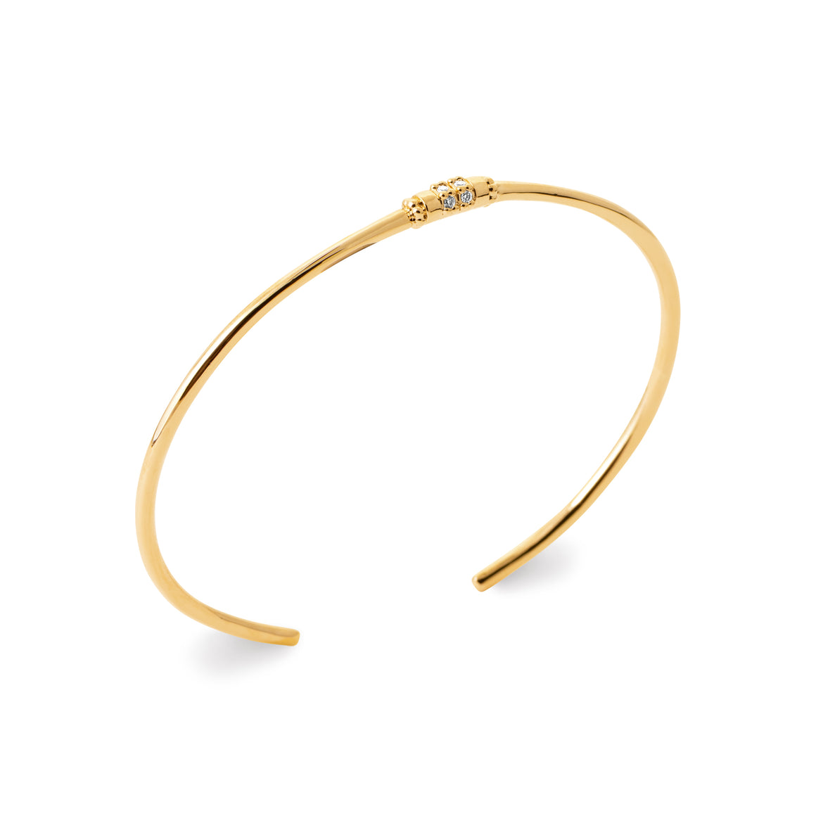 "Romance" 18k gold-plated bracelet - 3 microns (bangle) RO60-33