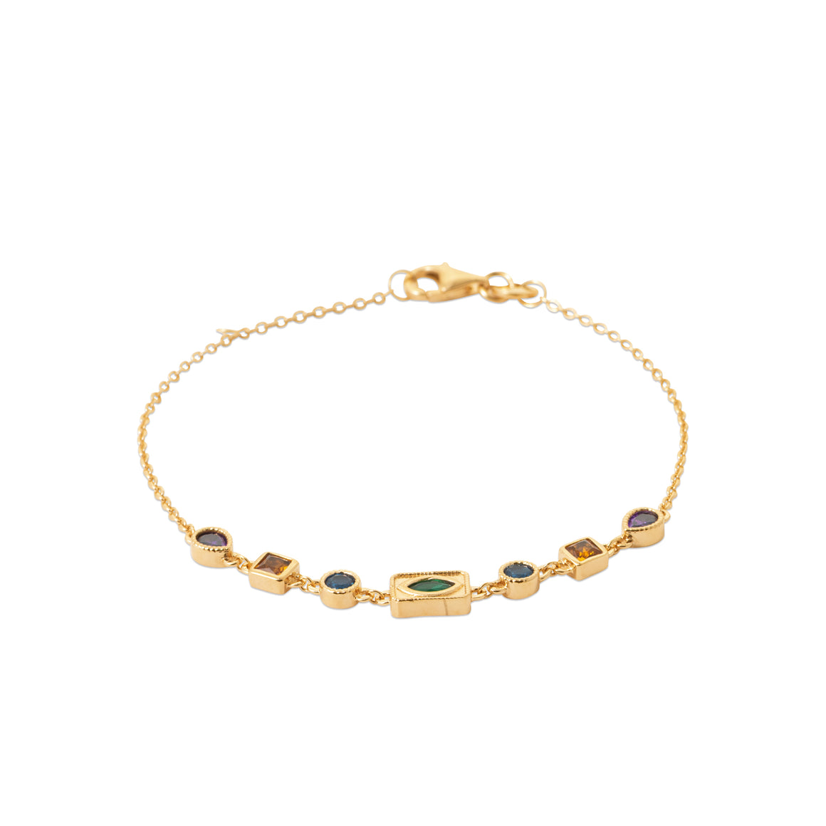 "Romance" 18k gold-plated bracelet - 3 microns 7,25" RO60-34