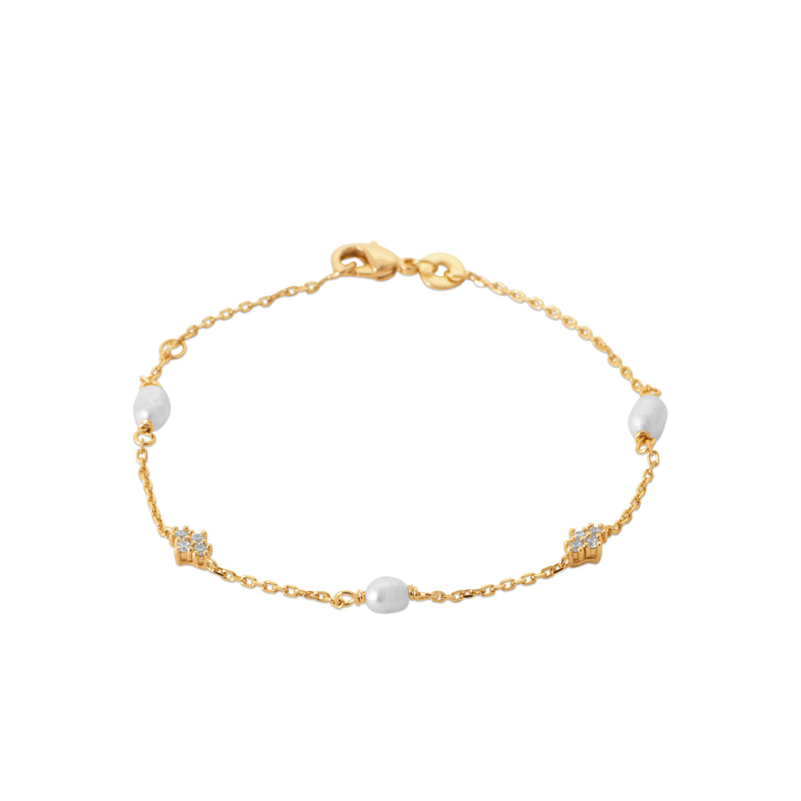 "Romance" 18k gold-plated bracelet - 3 microns 7,25" RO60-48