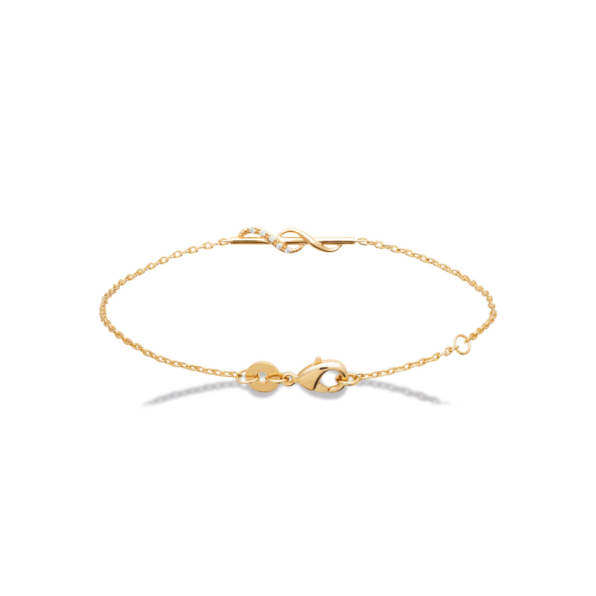 "Romance" 18k gold-plated bracelet - 3 microns 7,25" RO60-49