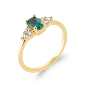 "Romance" 18k gold-plated ring - 3 microns RO70-11