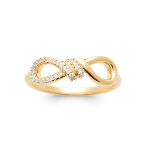 "Romance" 18k gold-plated ring - 3 microns RO70-14