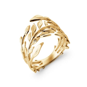 "Romance" 18k gold-plated ring - 3 microns RO70-15