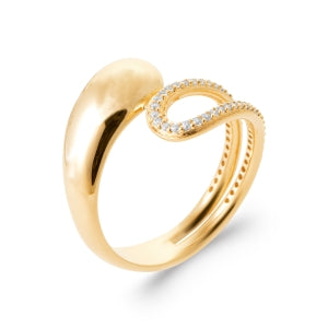 "Romance" 18k gold-plated ring - 3 microns RO70-20