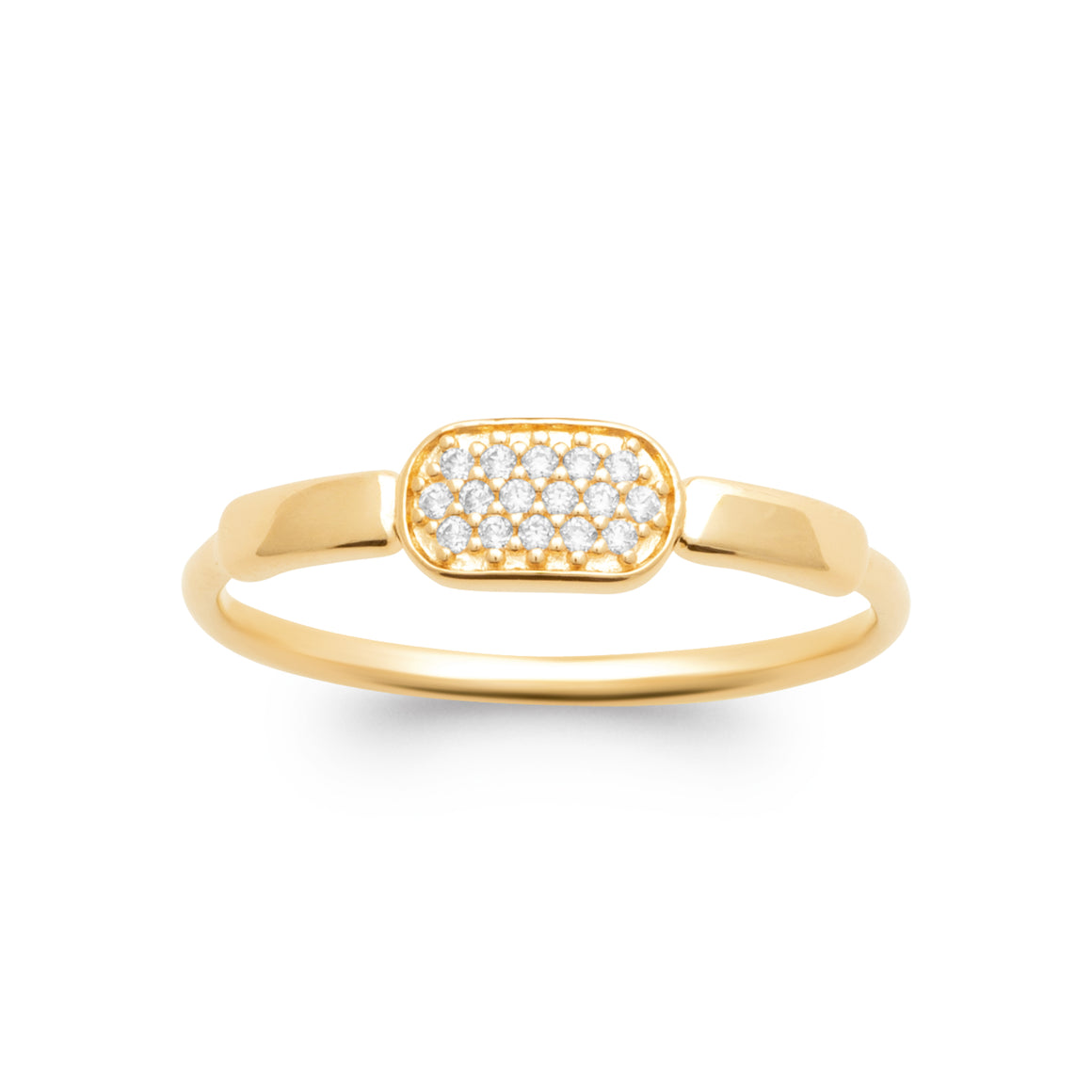 "Romance" 18k gold-plated ring - 3 microns RO70-45